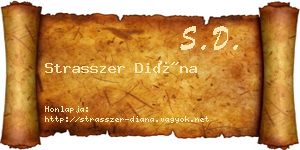 Strasszer Diána névjegykártya